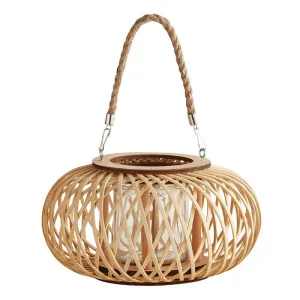 Round Tan Lantern - Medium