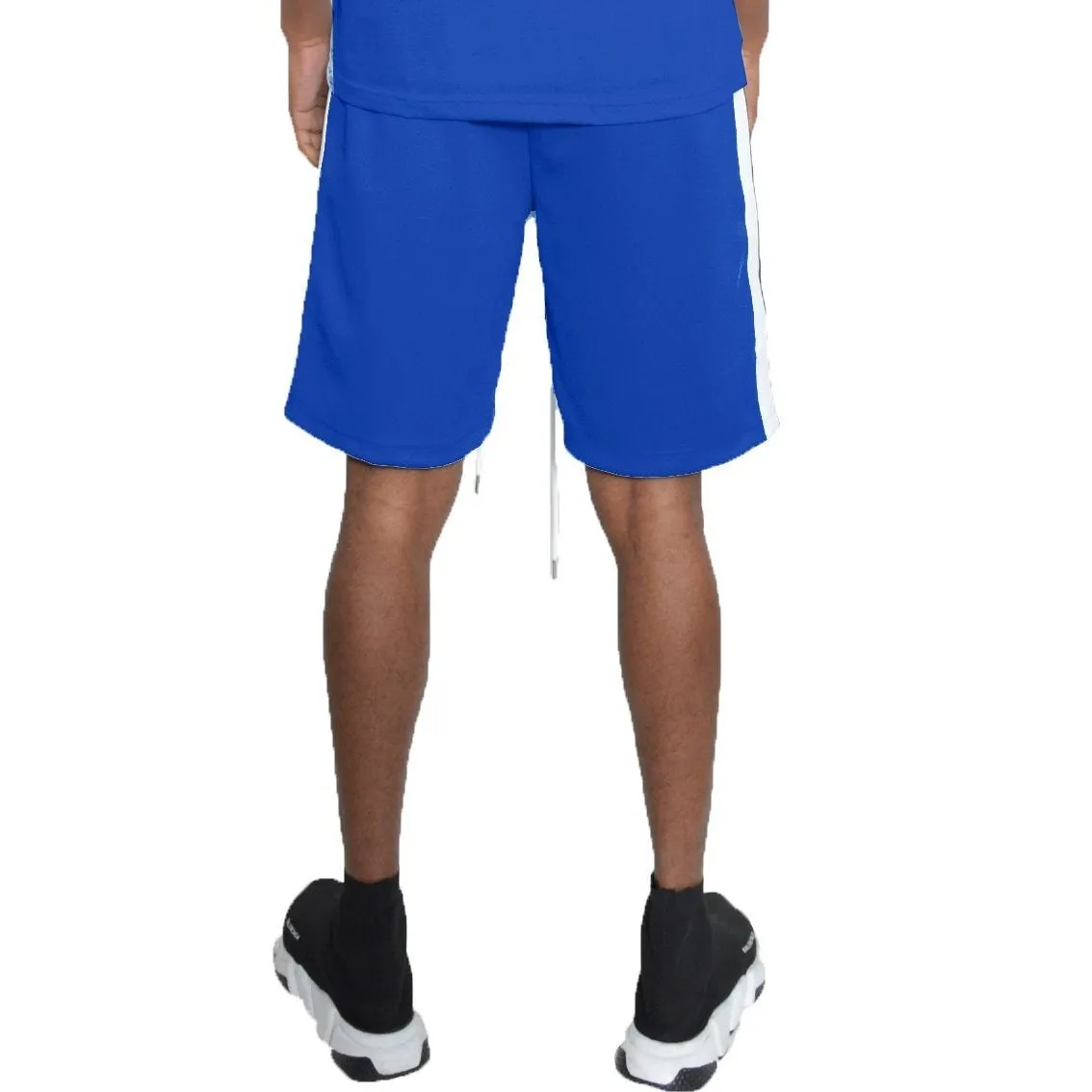 Royal Blue Striped Shorts