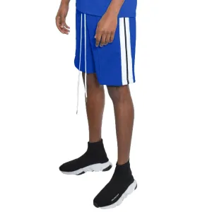 Royal Blue Striped Shorts