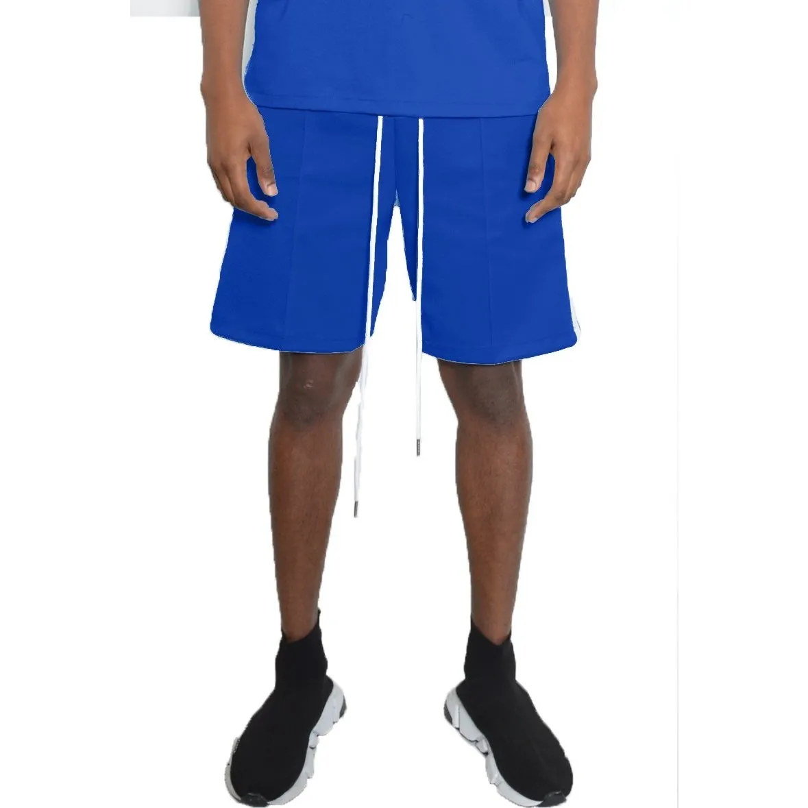 Royal Blue Striped Shorts