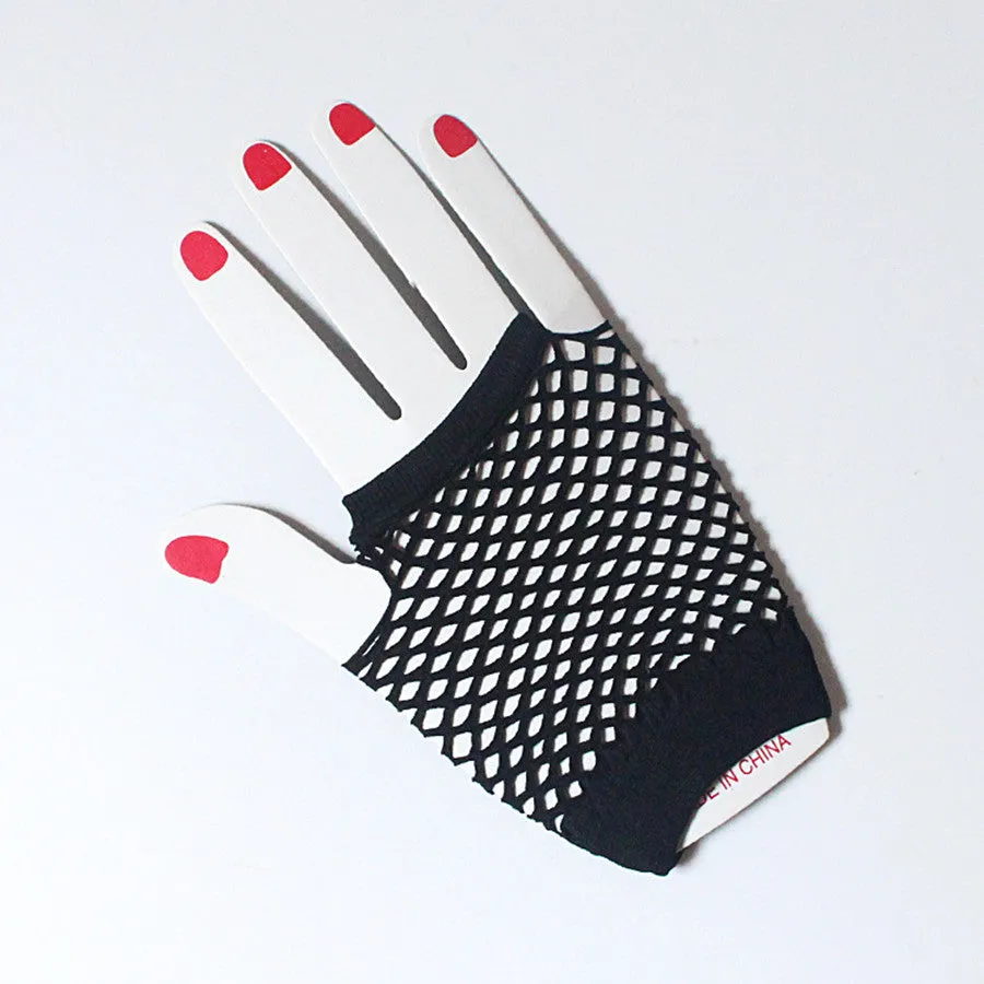 Sexy Fishnet Gloves for Y2K DressUp in 2032cm Length