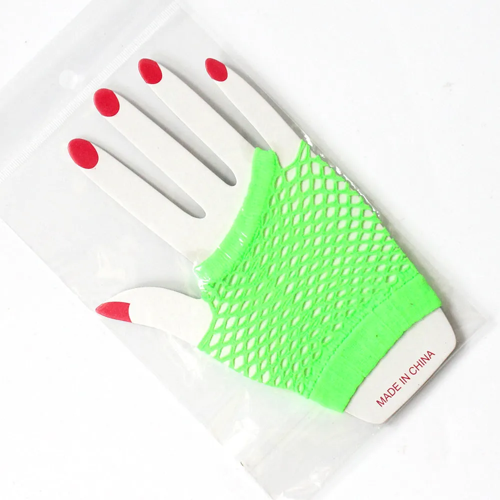 Sexy Fishnet Gloves for Y2K DressUp in 2032cm Length