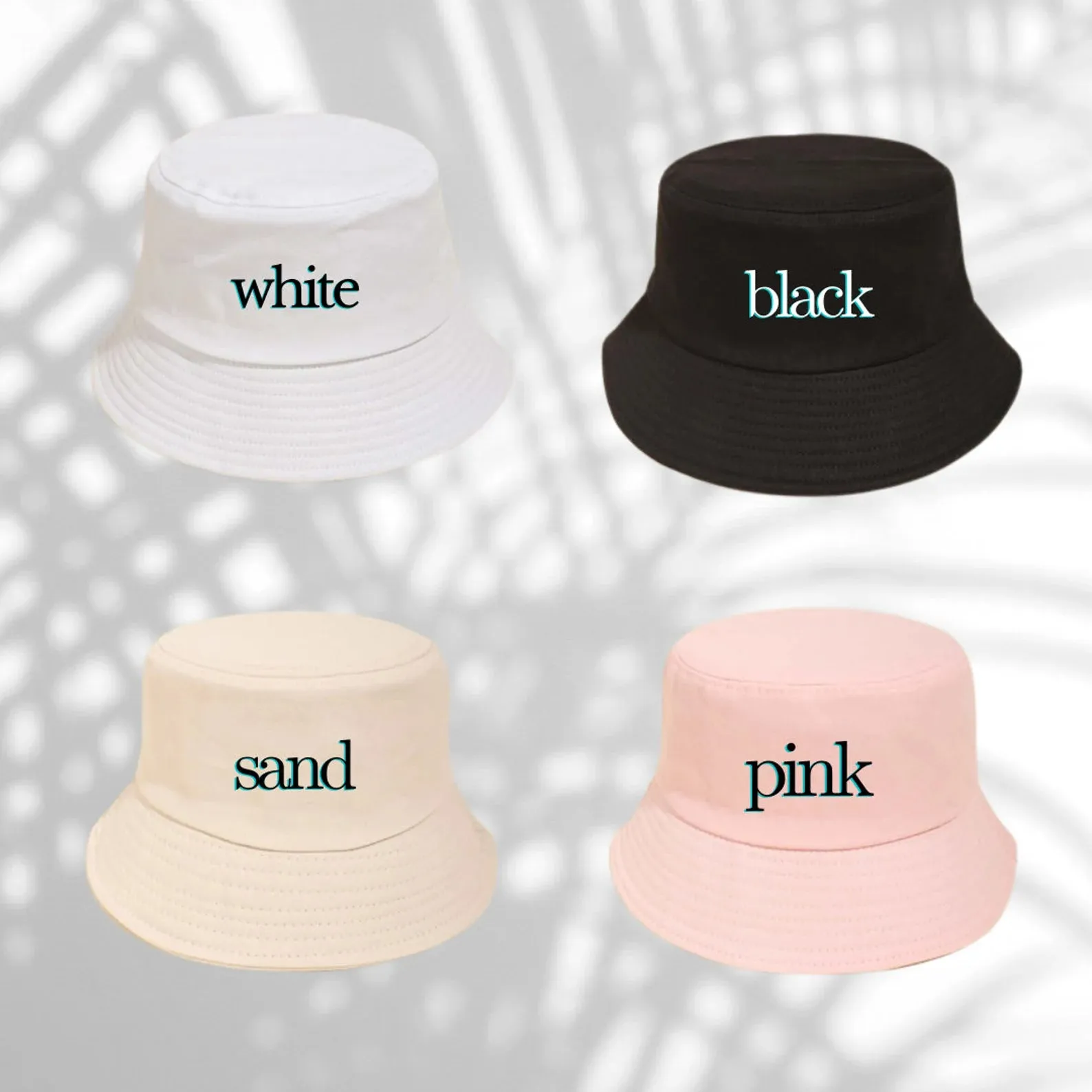 Simplistic Letter Bucket Hat