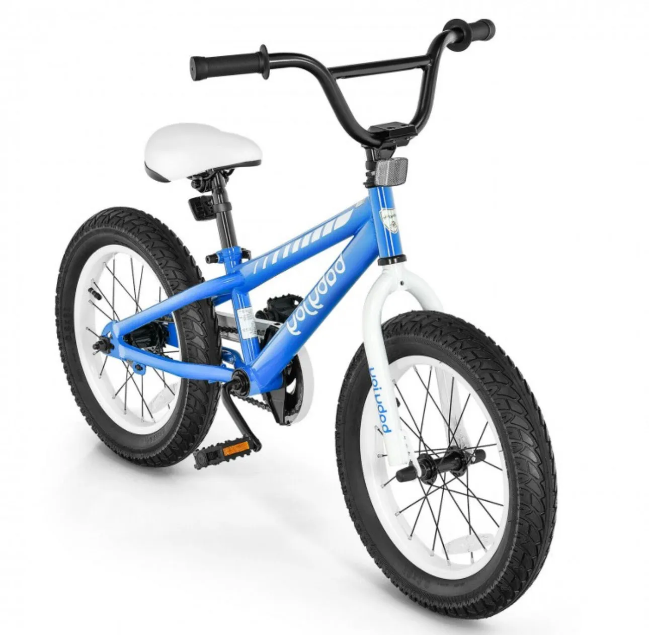 Super Fun 16” Children’s Bicycle Pedal Bike With Removable Training Wheels | Ages 5-8 | Safe, Stable, Sturdy | Thick Tires | Adjustable Seat | Reflectors