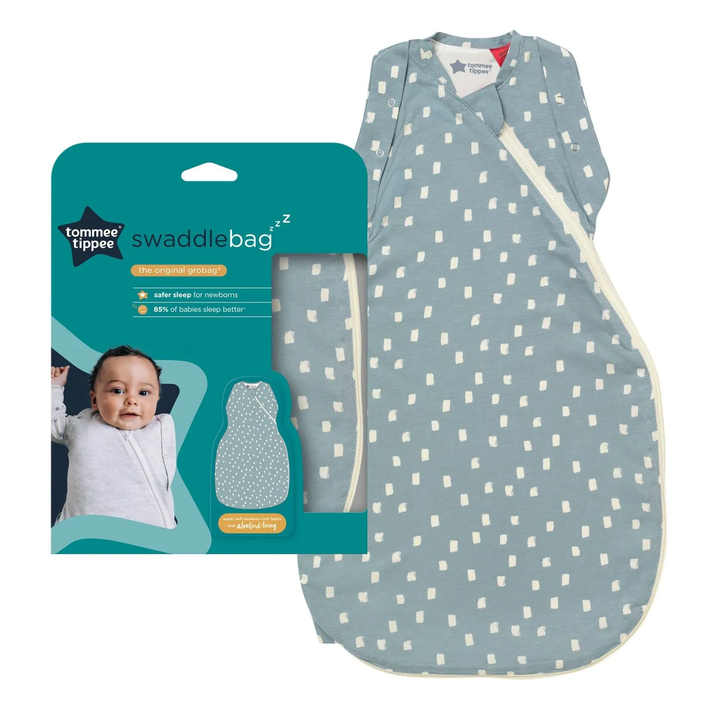 Tommee Tippee Swaddle bag 3-6M 1.0T Navy Speck