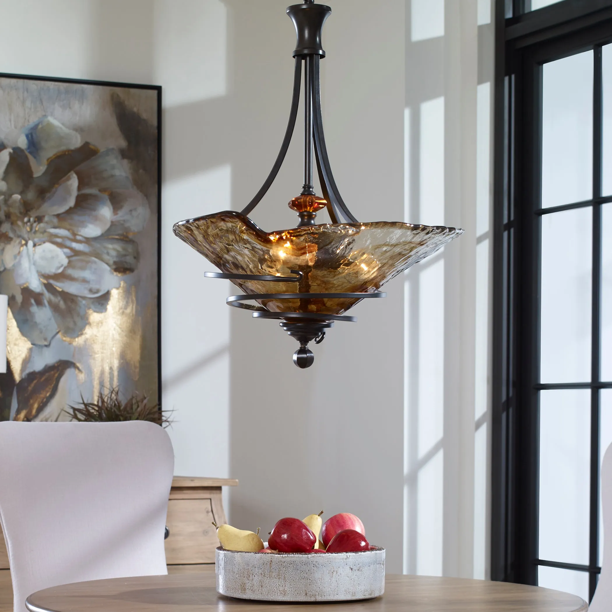 Uttermost Vitalia 3 Lt Oil Rubbed Bronze Pendant