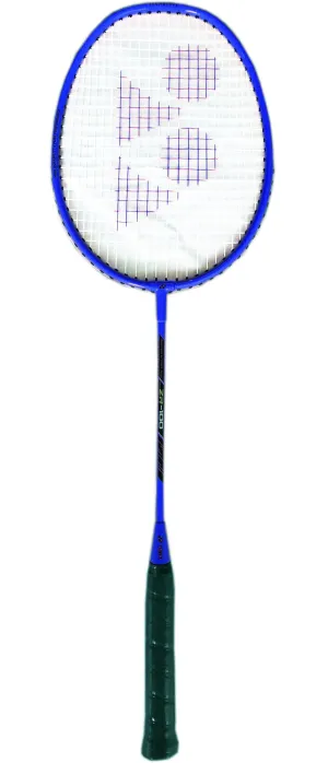 YONEX ZR 100 LIGHT Aluminium Strung Badminton Racket with Full Racket Cover (Blue)| For Beginners | 95 grams |Isometric Head Shape